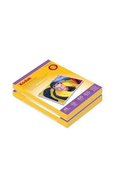 Kodak 230 Grams 10x15 Glossy 2 Pack 200 Pieces Inkjet Photo Paper