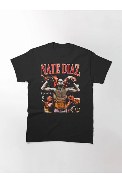 Pisa Art Винтидж тениска с голям размер Nate Diaz