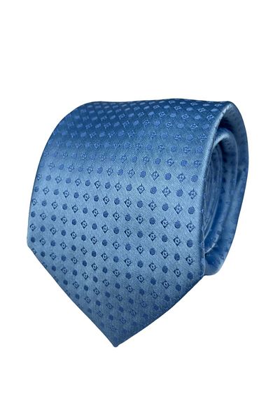 1001 Kravat Blue Patterned 8 cm Wide Tie