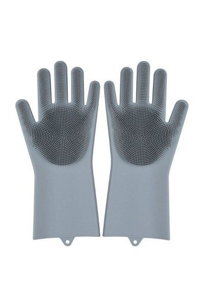 DEMİRHAN İTHALAT Magic Dishwashing Gloves - Kitchen and Bathroom Cleaning Brush, Mixed Color
