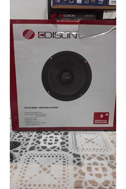 Edison Ed-m802 20 Cm Midrange Çifti 1200 Watt Oto Hoparlör Takımı