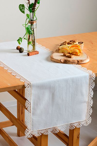 Nazik Home 40 x 140 см Елегантен дантелен бегач