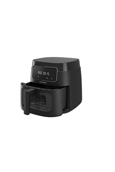 Grundig Fry 7320 Airfit XXL Camlı Airfryer 7,6 Litre Siyah