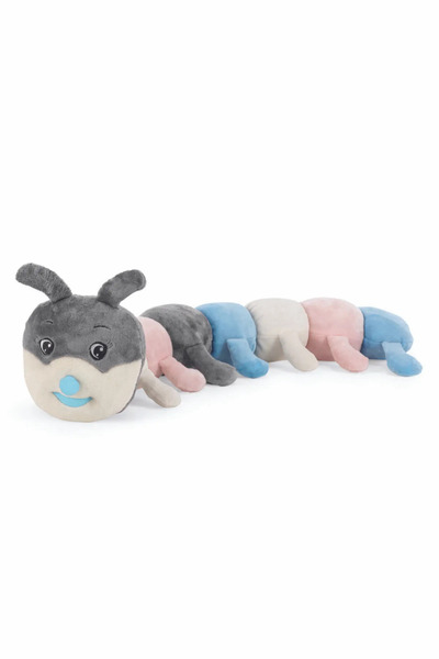 GRAN TOYS Oyun Ve Uyku Arkadaşı Peluş Tırtıl 85cm-Mavi