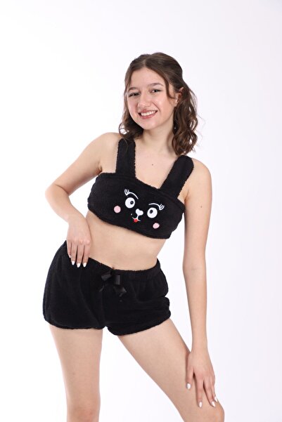 VELROBE Polar Şortlu Pijama Takımı