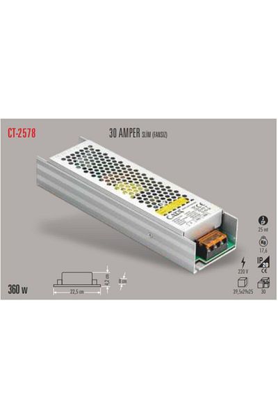 Cata Ct-2578 30a Slim Led Transformer