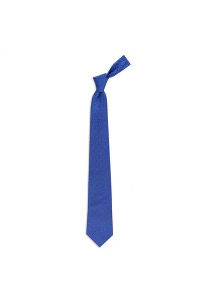 1001 Kravat Saks Blue Patterned 8 cm Wide Silk Tie