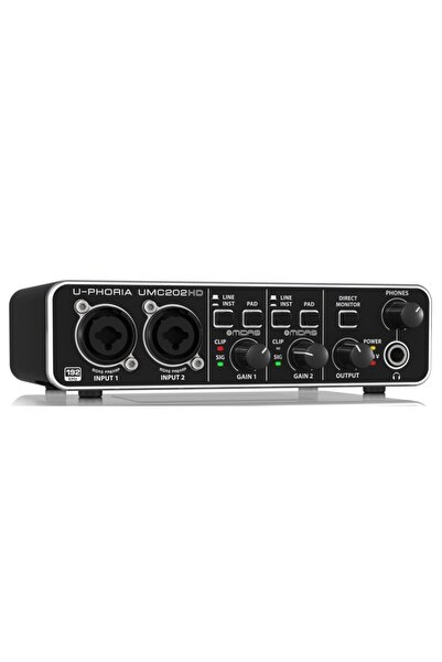 Behringer Umc202hd 24-bit/192khz Midas Mikrofon Preamfi 2x2 Usb Ses Kartı
