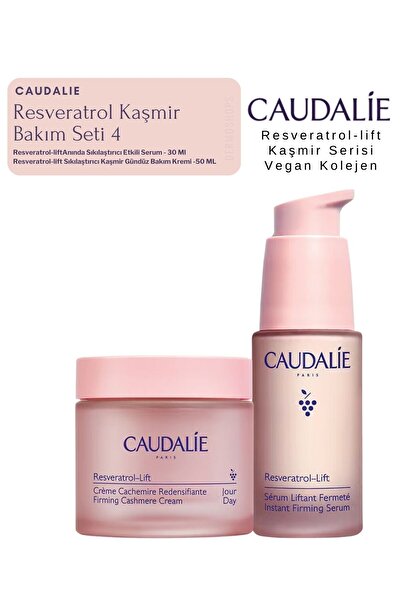 Caudalie Resveratrol Kaşmir Bakım Seti 4 | Gündüz Krem - Serum Orijinal Boy Set