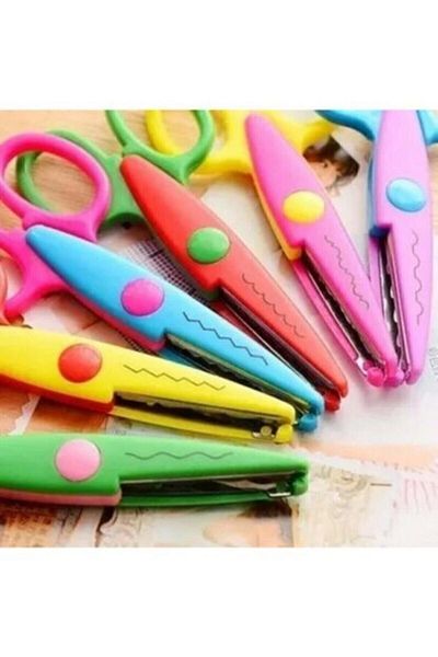 Rubenis 6 Different Cut Shaped Scissors Set