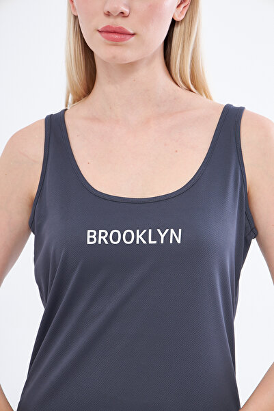 YÜKSEL IŞIK Αθλητής Brooklyn Printed Anthracite - Χοντρό λουράκι