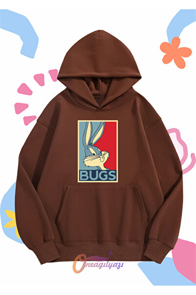 oneagılyazı Hanorac pentru copii unisex cu model Bugs Bunny - roșu, supradime...