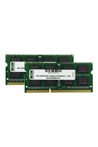 RAMTECH ذاكرة وصول عشوائي للكمبيوتر المحمول 8 جيجابايت (4x4 مزدوج) Ddr3 1333 ميجا هرتز 1.5 فولت متوافقة مع معالجات Intel و AMD