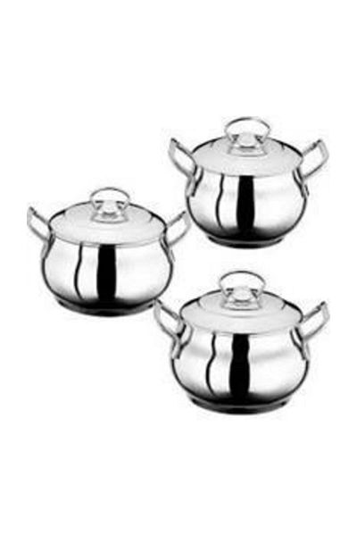 İnter Steel 3-Piece Gulistan Mini Pot Set Casserole Set