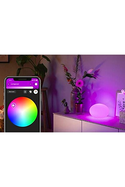 Philips Hue Flourish Renkli Akıllı Dekoratif Masa Lambası, Bluetooth Özellikli