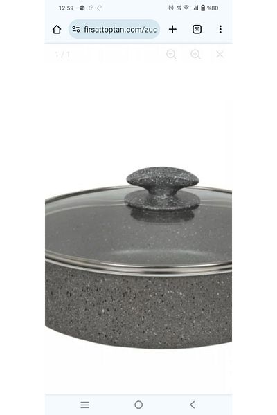Mehtap 30 cm Mehtap Gray Granite Karnıyarık Pot