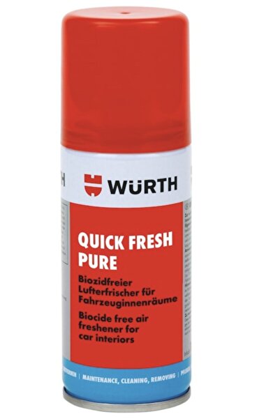 Würth Biyosit Içermeyen Quick Fresh Pure Araç Içi Temizleme Bakteri Bombası 100ml