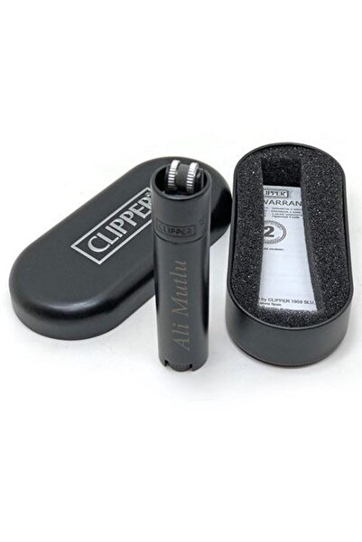 Clipper Metal Mat Siyah Çakmak