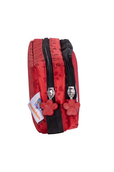 WİGGLE Wiggle Paw Patrol Kids Cloth Pencil Bag - Double Compartment, Red