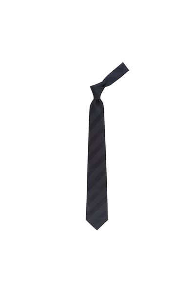 1001 Kravat Navy Blue Striped 8 cm Wide Silk Tie