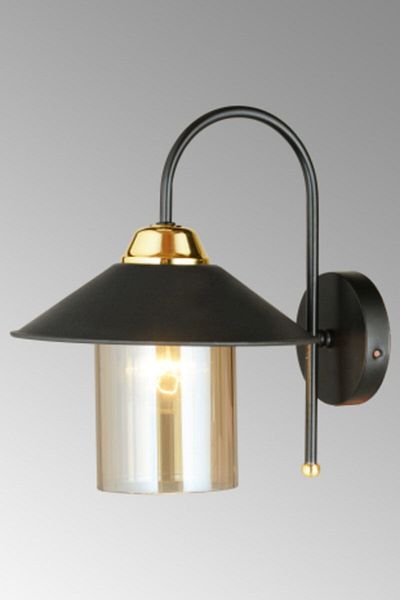SONSUZ AYDINLATMA&AVİZE Black Maya Down-Facing Modern Sconce