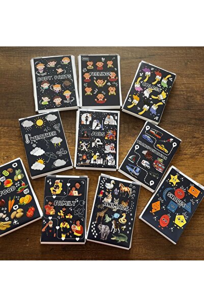 Teacherg game İngilizce/Arapça ilk 180 sözcük kartlar (flash cards) (10 farkl...