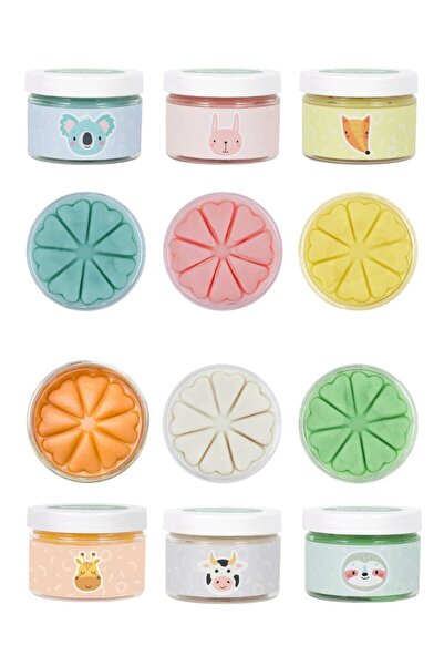 Bonimo مجموعة صلصال طبيعية مكونة من 6 قطع بألوان الباستيل 6*150 جرام