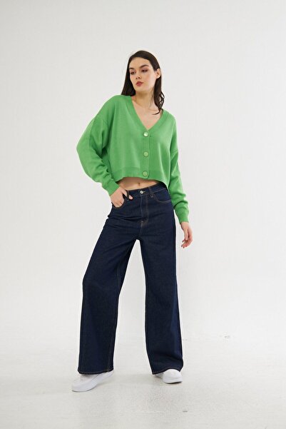 Kutaf Džíny s vysokým pasem a širokými nohavicemi