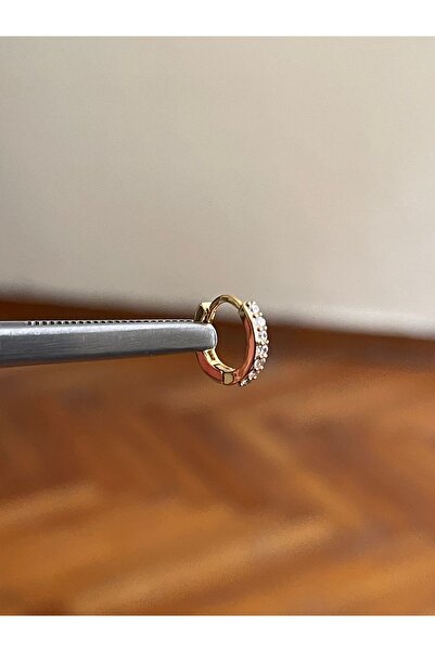 Rupen Kraft 316 L Cerrahi Çelik Zirkon Taşlı Halka Detaylı Kıkırdak Helix Tra...