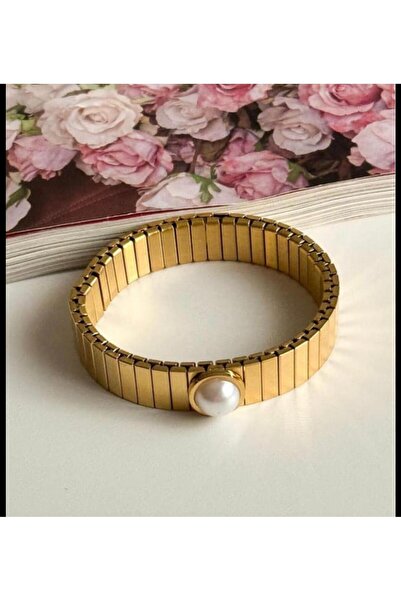G Sport POLO Gold Color Pearl Figured Spring Steel Bracelet Handcuffs