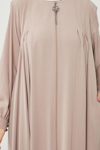 Levidor Camel Colored Button Detailed Ferace