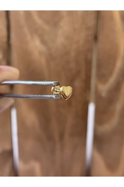 Rupen Kraft 316 L Cerrahi Çelik Tragus Helix Kıkırdak Conch Minimal Kalp Pier...