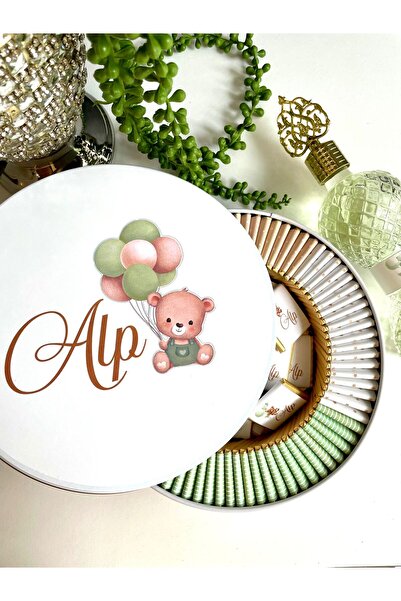 Minemiss Tasarım Lüks Kutulu Isme Özel Tasarımlı Kız-erkek Bebek Çikolatası 1...