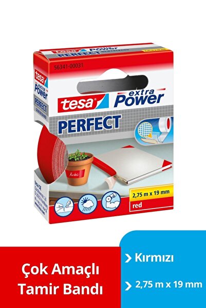 Tesa Ekstra Power Perfect Bez Tamir Bandı, Kırmızı
