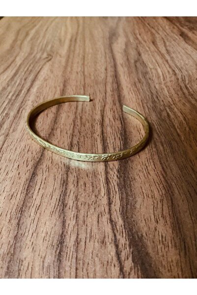 Rupen Kraft Ayarlanabilir Unisex Bakır Bileklik Desenli Ince Bakır Bileklik %...