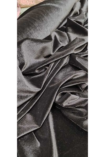 River Fabrics Black Velvet Fabric