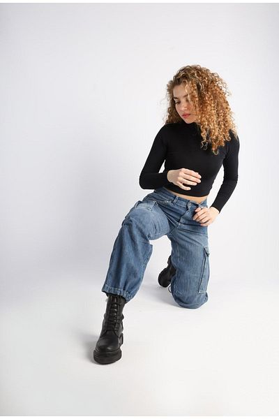 Kutaf Cargo unisex - cu șireturi la picioare și buzunare laterale
