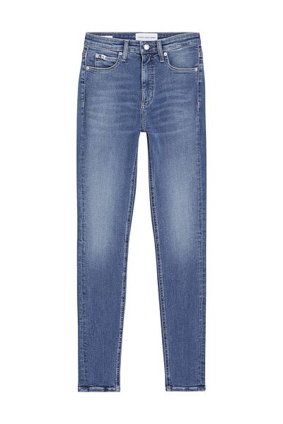 Calvin Klein Denim Skinny J20J223640 - Bavlnené nohavice krátkeho strihu