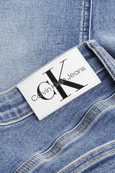 Calvin Klein Denim Skinny J20J223640 - Bavlnené nohavice krátkeho strihu