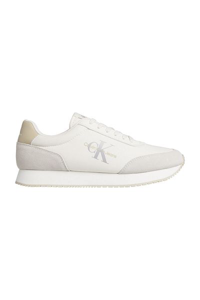 Calvin Klein Beige Colored Men's Sneakers - Non-Slip Sole, Lace-Up YM0YM01032-0GI