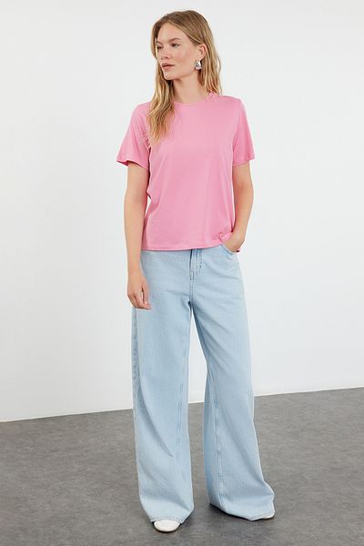 Trendyol Collection Футболка Fusya Crew Neck 100 Cotton Orme TWOSS23TS00000