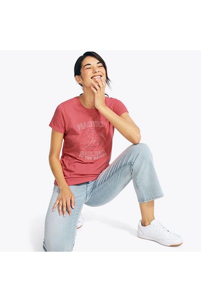 Nautica Rose Color Women's T-Shirt 27V104