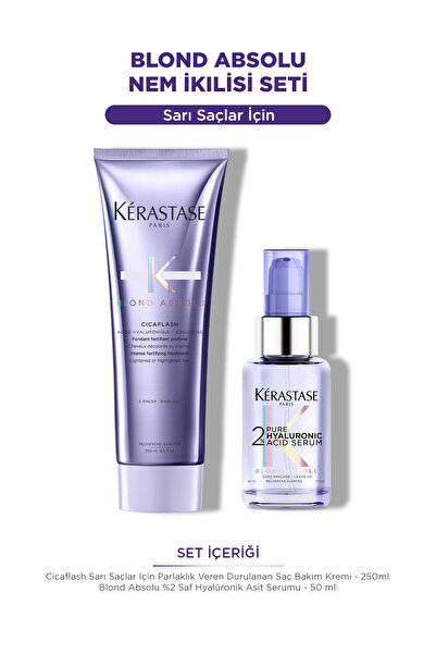 Kerastase Blond Absolu Hyalüronik Asit Ile Güçlendirici Saç Bakım Seti