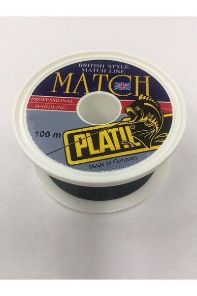 Match خط صيد أسود بكرة - 0.22 مم 3.95 كجم 100 متر مطابقة بلاتيل