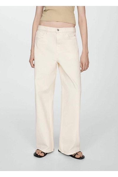 MANGO Woman Low Waisted Wideleg Loose Jeans
