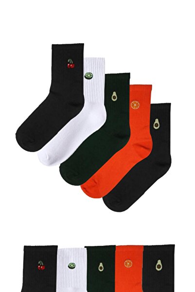 Niket Life Асортимент от 5 бродирани колежански чорапи