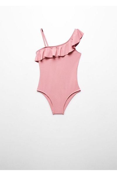 MANGO Kids Costum de baie roz pentru copii