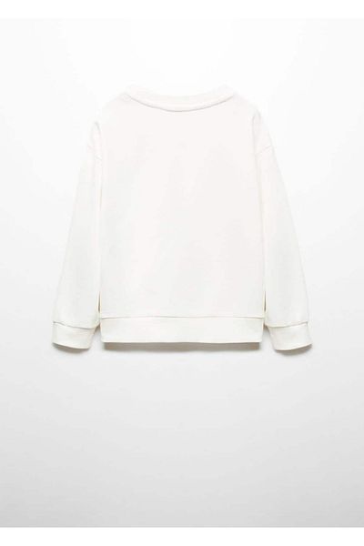 MANGO Kids Φούτερ με ανάγλυφο floral σχέδιο