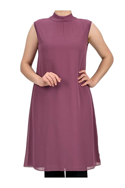 ottoman wear OTW8831-772 Önü Şifon İçlik Gül Kurusu