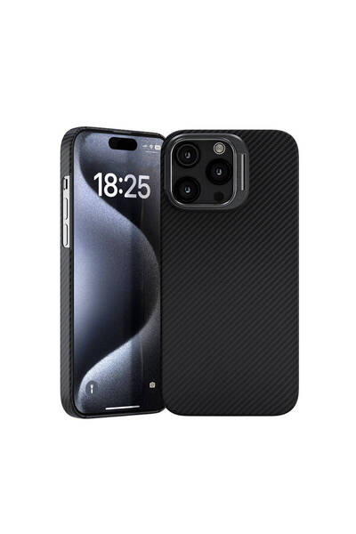 CONSTRAİN iPhone 15 Pro Max Zore Magsafe Şarj Özellikli 600D Kevlar Zore Krek...